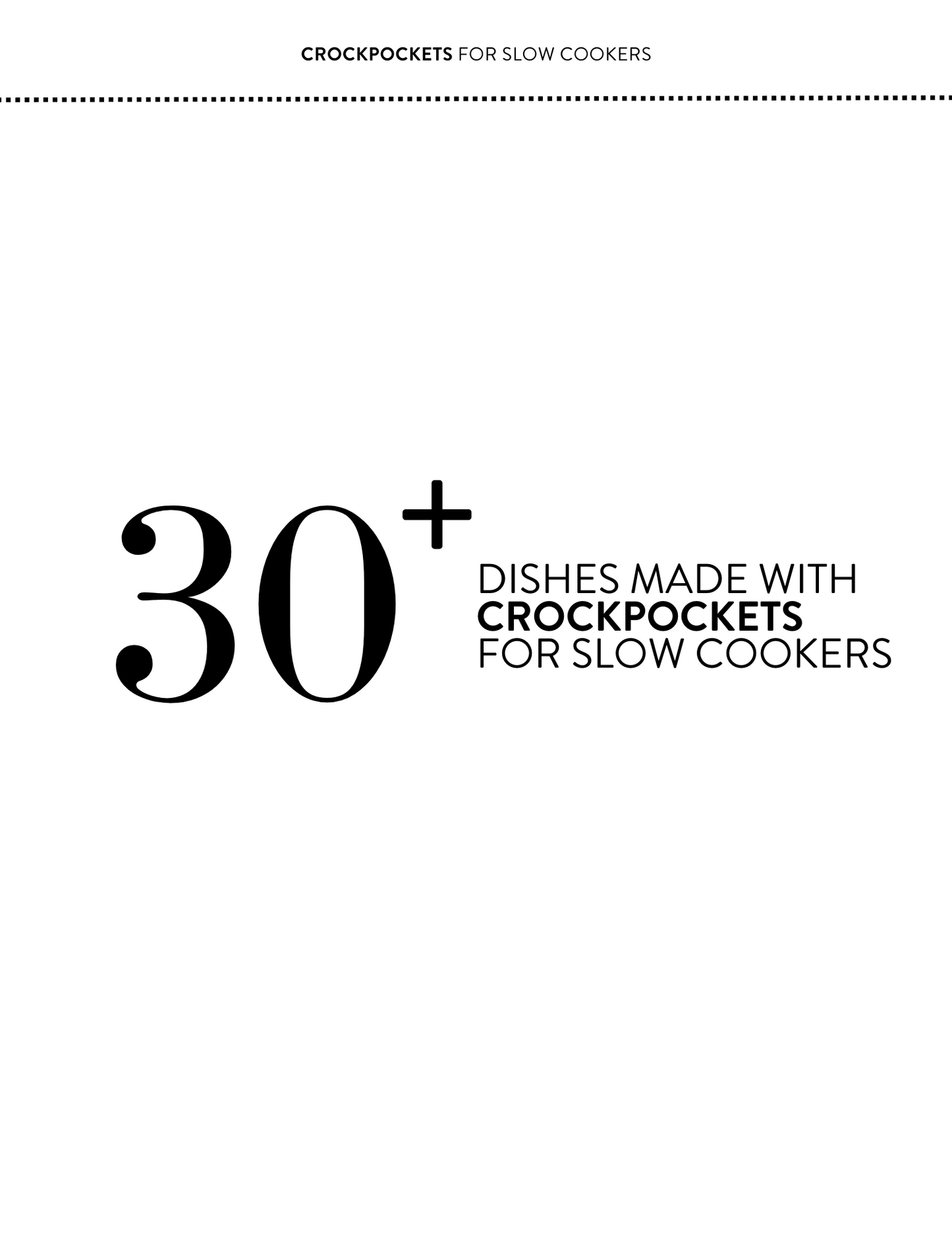 Cooking with CrockPockets One Cookbook, Twice the Recipes